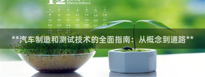 彩神V8有限公司：**汽车制造和测试技术的全面指南：从概念到道路**