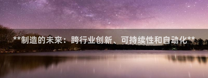 大发彩神官网下载：**制造的未来：跨行业创新、可持续性和自动化**