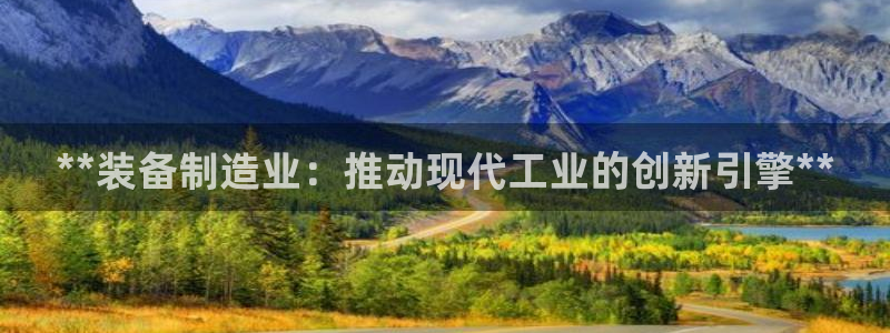 大发彩神最高邀请码：**装备制造业：推动现代工业的创新引擎**
