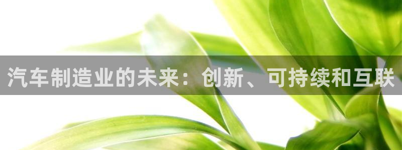 彩神v8是真的挣钱吗安全吗：汽车制造业的未来：创新、可持续和