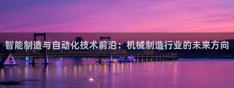 在彩神网输了六万多怎么拿回来：智能制造与自动化技术前沿：机械制造行业的未来方向