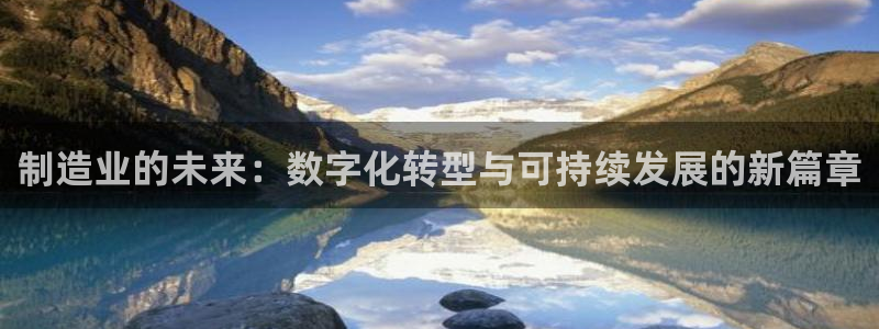 彩神平台可以破解吗：制造业的未来：数字化转型与可持续发展的新篇章
