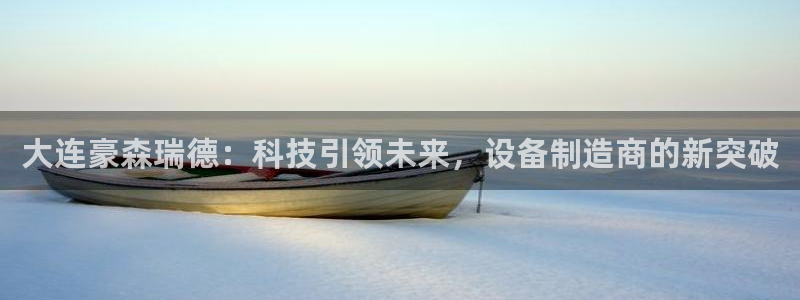 下载彩神通关注金码：大连豪森瑞德：科技引领未来，设备制造商的新突破