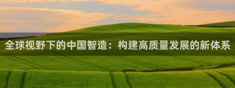 彩神是正规平台吗是真的吗：全球视野下的中国智造：构建高质量发展的新体系