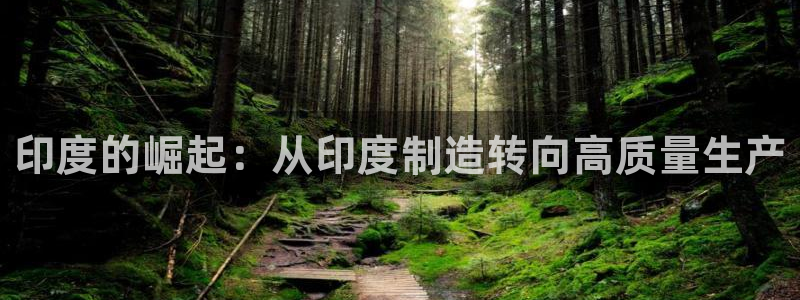 彩神v8平台正规吗：印度的崛起：从印度制造转向高质量生产