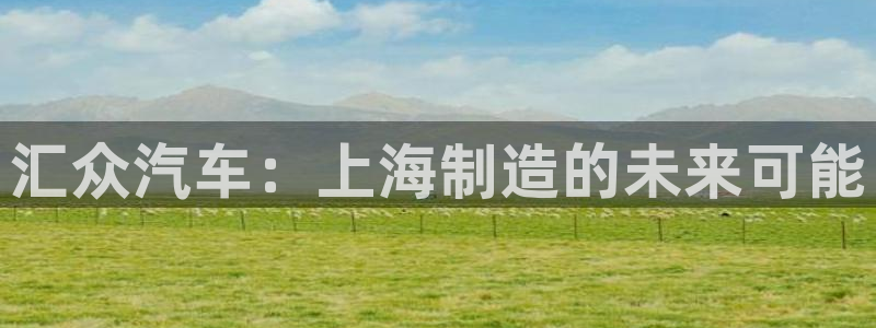 彩神vlll(中国)百度百科：汇众汽车：上海制造的未来可能