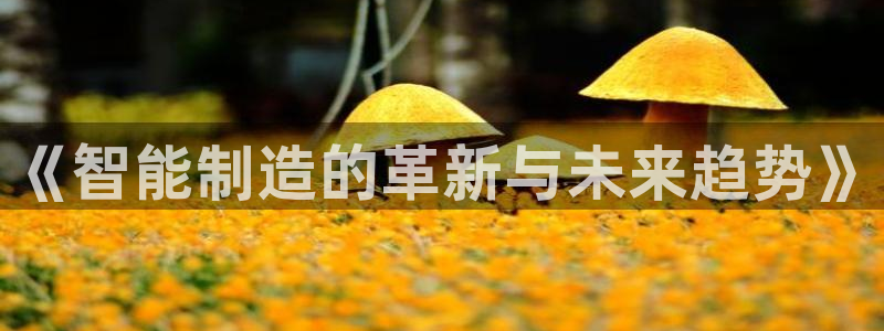 彩神VI首页：《智能制造的革新与未来趋势》