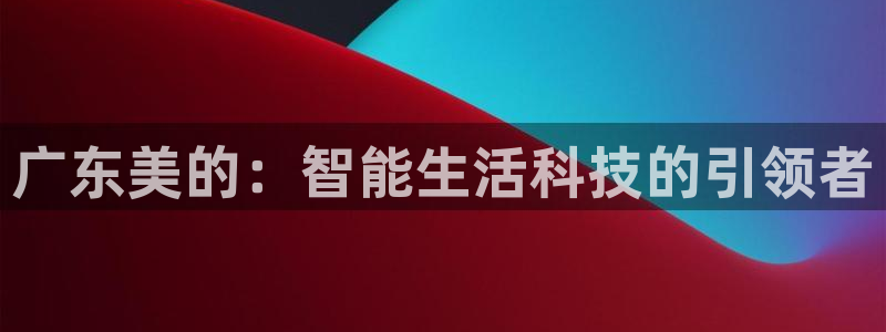 彩神v集团有限公司：广东美的：智能生活科技的引领者